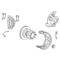 OEM Ford Excursion Rotor Wheel Stud Diagram - F81Z-1107-AD
