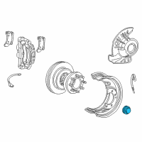 OEM 2016 Ford E-350 Super Duty Bearing Grease Cap Diagram - C8TZ-1131-C