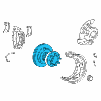 OEM 2007 Ford F-250 Super Duty Hub & Rotor Diagram - AC3Z-1104-C