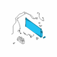 OEM Nissan Sentra Condenser & Liquid Tank Assy Diagram - 92100-ZE80A