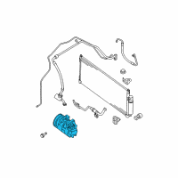 OEM 2009 Nissan Sentra Compressor - Cooler Diagram - 92600-ZE90B