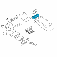 OEM BMW 750Li Fastener, Rear Console Diagram - 51-16-9-179-829