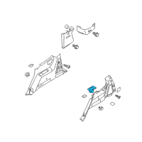 OEM 2009 Kia Borrego Luggage Cup Holder, Left Diagram - 857352J000H9