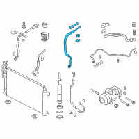 OEM 2007 Lincoln MKX Suction Hose Diagram - 8T4Z-19835-B