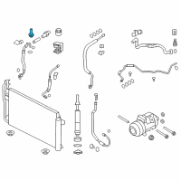 OEM Mercury Mariner AC Tube Valve Diagram - 4L3Z-19D701-A