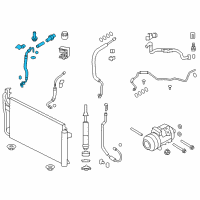 OEM 2010 Lincoln MKX AC Hose Diagram - 8T4Z-19972-AA