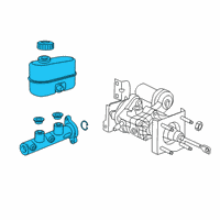 OEM 2020 Ram 3500 Brake Master Cylinder Diagram - 68433355AA