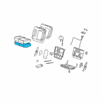 OEM 2008 Saturn Vue Pad, Rear Seat Cushion Diagram - 96839486