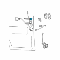 OEM Jeep Wrangler Cylinder-- TAILGATE UNCODED Diagram - 4746311