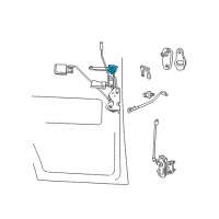 OEM 1997 Dodge B2500 Cylinder-- TAILGATE UNCODED Diagram - 4746311