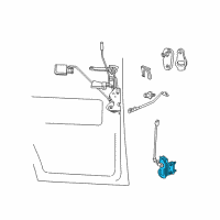 OEM 1998 Dodge B1500 ACTUATOR-Power Latch Diagram - 5278415AA