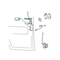 OEM 1998 Dodge B3500 Handle-Exterior Door Diagram - 55359038AA