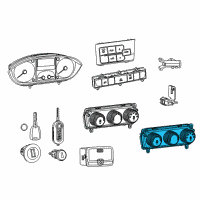 OEM 2014 Ram ProMaster 3500 Air Conditioner And Heater Control Diagram - 5NC23DX9AF