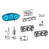 OEM 2019 Ram ProMaster 1500 Cluster-Instrument Panel Diagram - 68340906AC