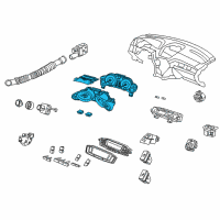 OEM 2008 Acura MDX Meter Assembly, Combination Diagram - 78100-STX-A42