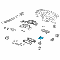 OEM Acura MDX Switch Assembly, Haz&Pass Diagram - 35510-STX-A02