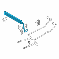 OEM 2018 BMW M6 Gran Coupe Automatic Transmission Oil Cooler Diagram - 17-21-2-284-241