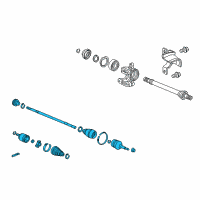 OEM 2014 Acura TSX Driveshaft Assembly, Passenger Side Diagram - 44305-TL2-E53