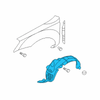 OEM 2006 Kia Optima Guard Assembly-Front Wheel Diagram - 868122G001