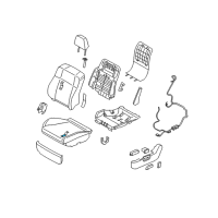 OEM 2007 Infiniti M45 Pad-Front Seat Cushion Diagram - 87361-EG00A