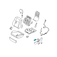OEM 2006 Infiniti M45 Front Seat Switch Assembly, Left Diagram - 87066-EH00A