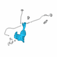 OEM Honda Accord Tank, Washer (2.5L FR.) Diagram - 76841-TA0-305