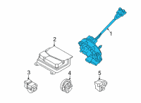 OEM 2022 Hyundai Elantra Contact Assembly-Clock Spring Diagram - 93490-AA140