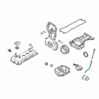 OEM Nissan Guide-Oil Level Diagram - 11150-ET80A