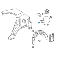 OEM 2022 Lexus UX250h Spring, Fuel Filler Diagram - 77366-76010