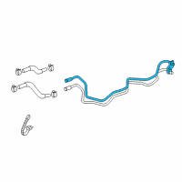 OEM Hyundai Tube-Oil Cooling Diagram - 25476-2M501