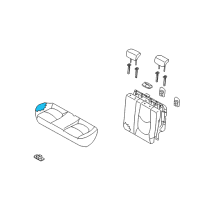 OEM 2011 Kia Soul Frame & Pad Assembly-Rear Diagram - 891502K020