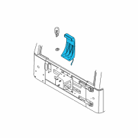 OEM 1998 Jeep Wrangler Lamp-High Mounted Stop Diagram - 55055280AB