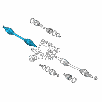 OEM Ford Mustang Axle Assembly Diagram - FR3Z-4K138-F