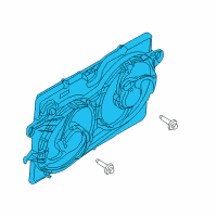 OEM 2009 Mercury Mariner Fan Assembly Diagram - 8L8Z-8C607-B