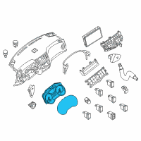 OEM Nissan Pathfinder Instrument Cluster Diagram - 24810-9PB0A