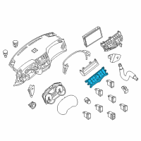 OEM 2013 Nissan Pathfinder Control Assembly Diagram - 27500-3KA2A