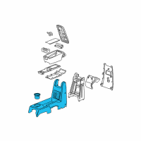OEM 2007 Chevrolet Equinox Console Asm-Front Floor *Gray Diagram - 15929475