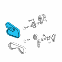 OEM BMW 528i Ribbed V-Belt Diagram - 11-28-7-636-378