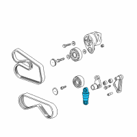 OEM 1997 BMW Z3 Belt Tensioner Diagram - 11281727210