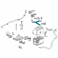 OEM 2016 Chevrolet Malibu Hold Down Strap Diagram - 23347558