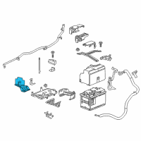 OEM 2016 Chevrolet Malibu Battery Tray Bracket Diagram - 23347547