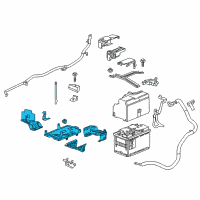 OEM 2017 Chevrolet Malibu Battery Tray Diagram - 84317915