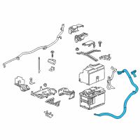 OEM 2019 Chevrolet Malibu Negative Cable Diagram - 84410836