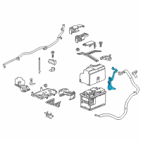 OEM 2019 Chevrolet Malibu Positive Cable Diagram - 84542278