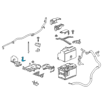 OEM 2017 Chevrolet Malibu Battery Tray Bracket Diagram - 23347548