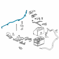 OEM 2017 Chevrolet Malibu Positive Cable Diagram - 84210851