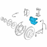 OEM BMW 435i xDrive Rear Brake Disc Caliper Diagram - 34-21-6-850-974