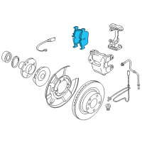 OEM BMW 328d Disc Brake Pad Repair Kit Diagram - 34-20-6-799-813