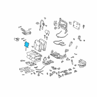 OEM 2010 Lexus LX570 Heater Assembly, Seat Diagram - 87510-60350