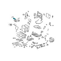 OEM Lexus LX570 Cup Holder Assembly Diagram - 66990-60030-C0
